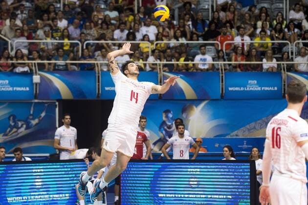 Volei Franca x Polonia RIO DE JANEIRO, Brazil - 18 07 2015: VOLLEYBALL FRANCE X POLAND - Le Goff in France-Poland for the semifinal of the World Volleyball League in Maracan?zinho. This game is part of the Rio2016 Olympic test event in Rio de Janeiro. (Photo: Celso Pupo FotoArena)  CelsoxPupo