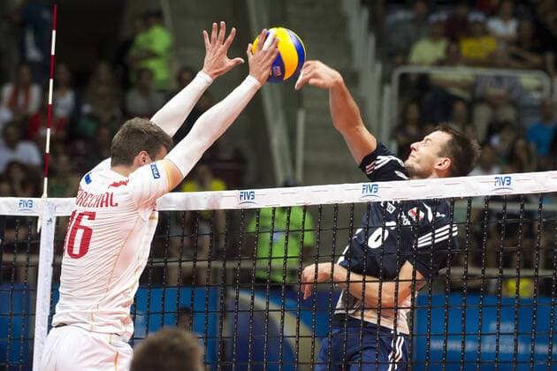 Volei Franca x Polonia RIO DE JANEIRO, Brazil - 18 07 2015: VOLLEYBALL FRANCE X POLAND - Marshal and Kurek France-Poland during the semifinal of the World Volleyball League in Maracan?zinho. This game is part of the Rio2016 Olympic test event in Rio de Janeiro. (Photo: Celso Pupo FotoArena)  CelsoxPupo