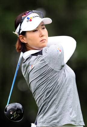 July 18, 2015 - Sylvania, Ohio, USA - Kyu-Jung Q Baek of Seoul follows her shot down the fairway at the 18th tee during the third round of the Marathon LPGA Golf Damen Classic golf tournament at Highland Meadows Golf Club in Sylvania, Ohio, Saturday, July 18, 2015. Marathon Classic  - ZUMAn230