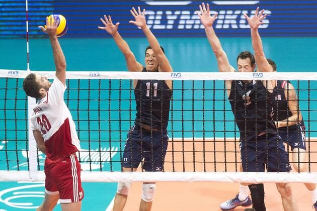 Volei USA x Polonia RIO DE JANEIRO, Brazil - 07 19 2015: VOLLEYBALL USA X POLAND - Mika, Christenson and Lee for USA x Poland by the third place at the World Volleyball League in Maracan?zinho Gymnasium. (Photo: Celso Pupo FotoArena)  CelsoxPupo