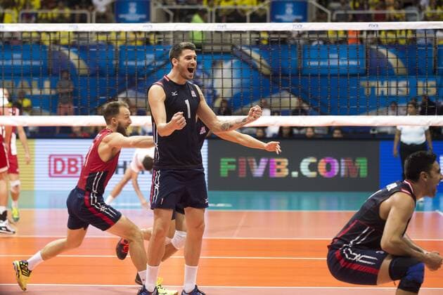 Volei USA x Polonia RIO DE JANEIRO, Brazil - 07 19 2015: VOLLEYBALL USA X POLAND - Photo for USA x Poland by the third place at the World Volleyball League in Maracan?zinho Gymnasium. (Photo: Celso Pupo FotoArena)  CelsoxPupo