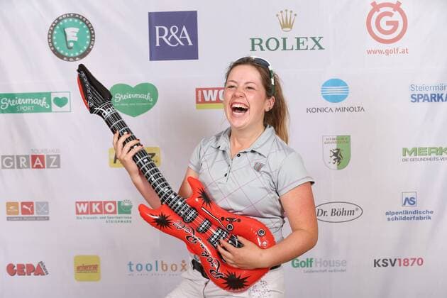 Aktuell Golf Damen, International European Ladies Amateur Championship - Fotoshooting GOLF - IELAC 2015, photo shoot FROHNLEITEN,AUSTRIA,20.JUL.15 - GOLF - EGA, European Golf Association, International European Ladies Amateur Championship, GC Murhof, photo shooting. Image shows Mary Doyle (IRL). GEPAxpictures xChristianxWalgram