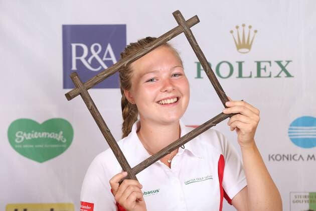 Aktuell Golf Damen, International European Ladies Amateur Championship - Fotoshooting GOLF - IELAC 2015, photo shoot FROHNLEITEN,AUSTRIA,20.JUL.15 - GOLF - EGA, European Golf Association, International European Ladies Amateur Championship, GC Murhof, photo shooting. Image shows Marie Lund-Hansen (DEN). GEPAxpictures xChristianxWalgram