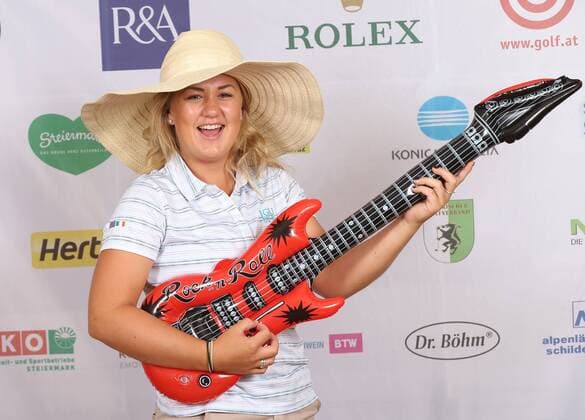 Aktuell Golf Damen, International European Ladies Amateur Championship - Fotoshooting GOLF - IELAC 2015, photo shoot FROHNLEITEN,AUSTRIA,20.JUL.15 - GOLF - EGA, European Golf Association, International European Ladies Amateur Championship, GC Murhof, photo shooting. Image shows Chloe Williams (WAL). GEPAxpictures xChristianxWalgram