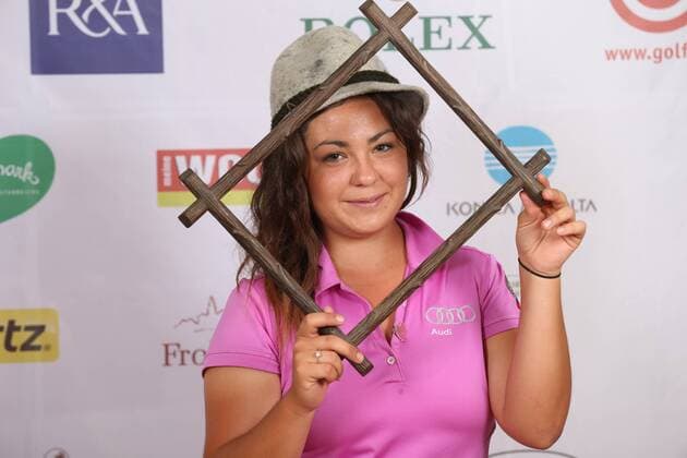 Aktuell Golf Damen, International European Ladies Amateur Championship - Fotoshooting GOLF - IELAC 2015, photo shoot FROHNLEITEN,AUSTRIA,20.JUL.15 - GOLF - EGA, European Golf Association, International European Ladies Amateur Championship, GC Murhof, photo shooting. Image shows Natalia Heckova (SVK). GEPAxpictures xChristianxWalgram