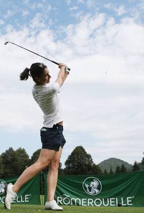 GOLF - IELAC 2015 FROHNLEITEN,AUSTRIA,20.JUL.15 - GOLF - EGA, European Golf Association, International European Ladies Amateur Championship, GC Murhof, practice day. Image shows Anja Purgauer (AUT). GEPAxpictures xAndreasxPranter