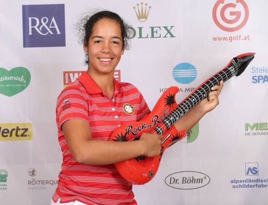 Aktuell Golf Damen, International European Ladies Amateur Championship - Fotoshooting GOLF - IELAC 2015, photo shoot FROHNLEITEN,AUSTRIA,20.JUL.15 - GOLF - EGA, European Golf Association, International European Ladies Amateur Championship, GC Murhof, photo shooting. Image shows Sofia Garcia (PAR). GEPAxpictures xChristianxWalgram