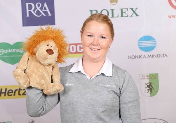 Aktuell Golf Damen, International European Ladies Amateur Championship - Fotoshooting GOLF - IELAC 2015, photo shoot FROHNLEITEN,AUSTRIA,20.JUL.15 - GOLF - EGA, European Golf Association, International European Ladies Amateur Championship, GC Murhof, photo shooting. Image shows Puk Lyng Thomsen (DEN). GEPAxpictures xChristianxWalgram