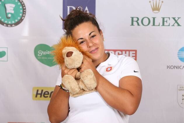 Aktuell Golf Damen, International European Ladies Amateur Championship - Fotoshooting GOLF - IELAC 2015, photo shoot FROHNLEITEN,AUSTRIA,20.JUL.15 - GOLF - EGA, European Golf Association, International European Ladies Amateur Championship, GC Murhof, photo shooting. Image shows Leonor Bessa (POR). GEPAxpictures xChristianxWalgram