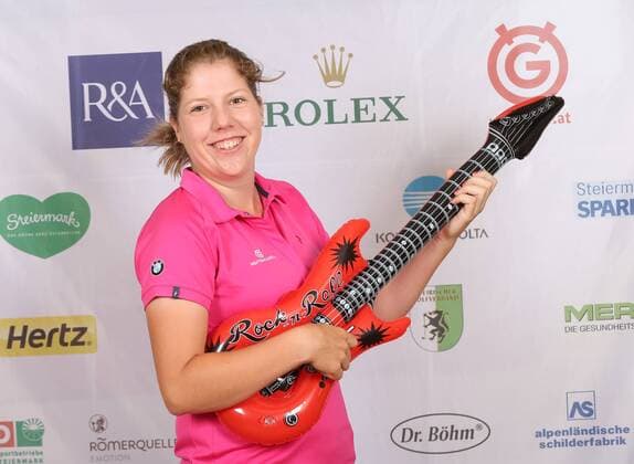 Aktuell Golf Damen, International European Ladies Amateur Championship - Fotoshooting GOLF - IELAC 2015, photo shoot FROHNLEITEN,AUSTRIA,20.JUL.15 - GOLF - EGA, European Golf Association, International European Ladies Amateur Championship, GC Murhof, photo shooting. Image shows Julia Unterweger (AUT). GEPAxpictures xChristianxWalgram