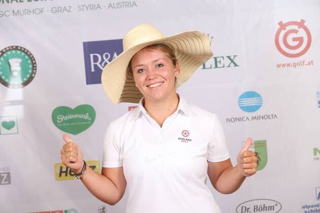 Aktuell Golf Damen, International European Ladies Amateur Championship - Fotoshooting GOLF - IELAC 2015, photo shoot FROHNLEITEN,AUSTRIA,20.JUL.15 - GOLF - EGA, European Golf Association, International European Ladies Amateur Championship, GC Murhof, photo shooting. Image shows Bethan Popel (ENG). GEPAxpictures xChristianxWalgram