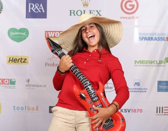 Aktuell Golf Damen, International European Ladies Amateur Championship - Fotoshooting GOLF - IELAC 2015, photo shoot FROHNLEITEN,AUSTRIA,20.JUL.15 - GOLF - EGA, European Golf Association, International European Ladies Amateur Championship, GC Murhof, photo shooting. Image shows Ana Pelaez (ESP). GEPAxpictures xChristianxWalgram