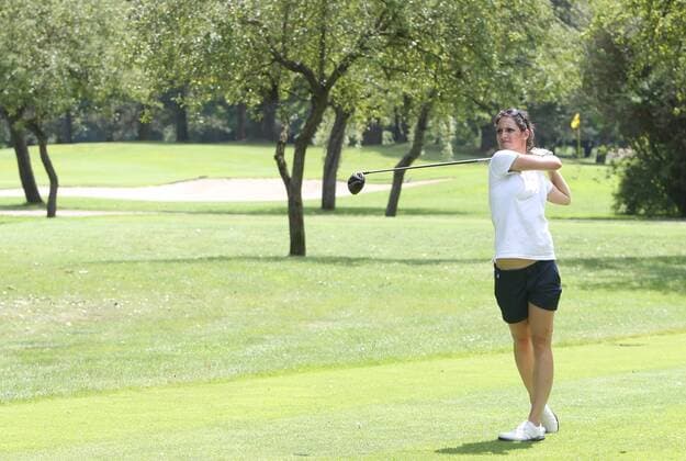 GOLF - IELAC 2015 FROHNLEITEN,AUSTRIA,20.JUL.15 - GOLF - EGA, European Golf Association, International European Ladies Amateur Championship, GC Murhof, practice day. Image shows Anja Purgauer (AUT). GEPAxpictures xAndreasxPranter