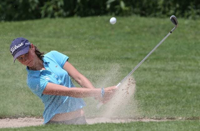GOLF - IELAC 2015 FROHNLEITEN,AUSTRIA,20.JUL.15 - GOLF - EGA, European Golf Association, International European Ladies Amateur Championship, GC Murhof, practice day. Image shows Agathe Laisne (FRA). GEPAxpictures xAndreasxPranter