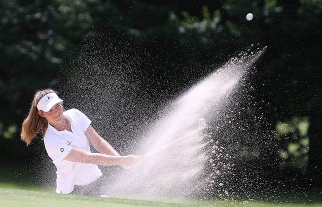 GOLF - IELAC 2015 FROHNLEITEN,AUSTRIA,20.JUL.15 - GOLF - EGA, European Golf Association, International European Ladies Amateur Championship, GC Murhof, practice day. Image shows Katharina Baratta-Dragono (AUT). GEPAxpictures xAndreasxPranter