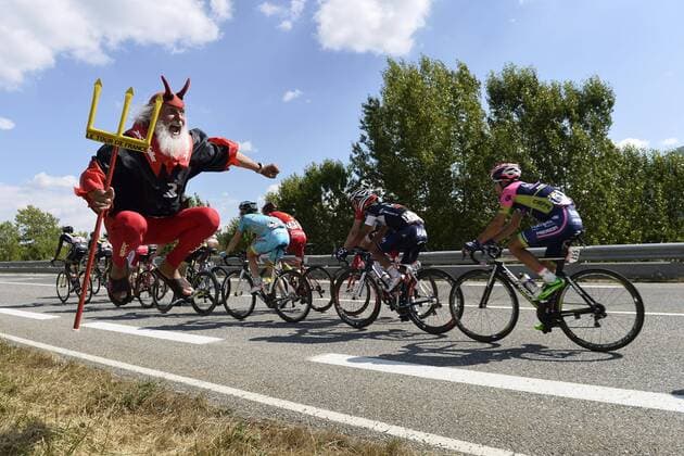 Illustration picture showing Didi the Tour Devil during the stage 16 of the 102nd edition of the Tour de France 2015 with start in Bourge de Peage and finish in Gap, France (201 kms) - EL DIABLO - LE DIABLE CYCLISME : Tour de France 2015 - Etape 16 - Bourge Gap - 20 07 2015 PHOTONEWS PANORAMIC 