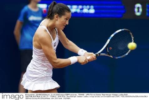 TENNIS - WTA Tennis Damen Nuernberger Gastein Ladies BAD GASTEIN,AUSTRIA,21.JUL.15 - TENNIS - WTA Tour, Nuernberger Gastein Ladies. Image shows Lara Arruabarrena (ESP). GEPAxpictures xMatthiasxHauer