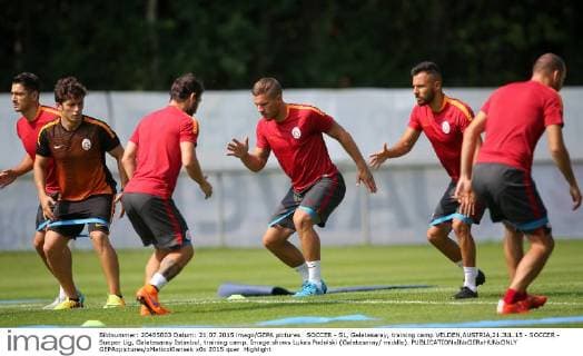 SOCCER - SL, Galatasaray, training camp VELDEN,AUSTRIA,21.JUL.15 - SOCCER - Sueper Lig, Galatasaray Istanbul, training camp. Image shows Lukas Podolski (Galatasaray middle). GEPAxpictures xMaticxKlansek