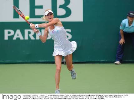 TEB BNP Paribas WTA Tennis Damen ISTANBUL Championships qualification match between Agnieszka Radwanska (POL) and Jelena Jankovic (SRB) at Garanti Koza Arena in Istanbul on July 21 2015. Match score: Radwanska 2 - Jankovic 1. (6-4) (3-6) (6-2) Pictured: Agnieszka Radwanska 