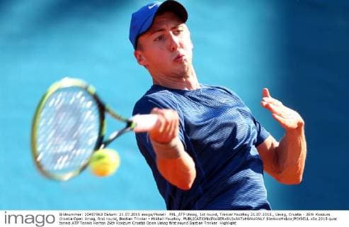 PXL_ATP Umag, 1st round, Trinker Youzhny 21.07.2015., Umag, Croatia - 26th Konzum Croatia Open Umag, first round, Bastian Trinker - Mikhail Youzhny.  SlavkoxMidzor PIXSELL