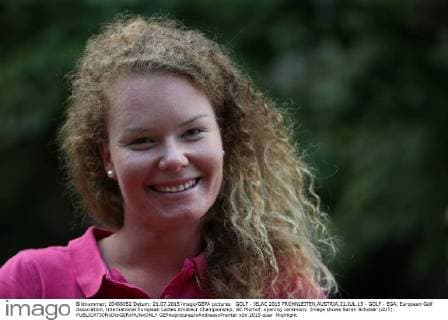GOLF - IELAC 2015 FROHNLEITEN,AUSTRIA,21.JUL.15 - GOLF - EGA, European Golf Association, International European Ladies Amateur Championship, GC Murhof, opening ceremony. Image shows Sarah Schober (AUT). GEPAxpictures xAndreasxPranter