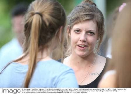 GOLF - IELAC 2015 FROHNLEITEN,AUSTRIA,21.JUL.15 - GOLF - EGA, European Golf Association, International European Ladies Amateur Championship, GC Murhof, opening ceremony. Image shows Meghan Maclaren (ENG). GEPAxpictures xAndreasxPranter