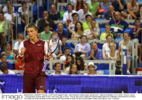 26th Konzum Croatia Open, Borna Coric - Marcel Granollers 21.07.2015., Croatia, Umag - 26th Konzum Croatia Open Umag, first round, Borna Coric - Marcel Granollers.  SlavkoxMidzor PIXSELL