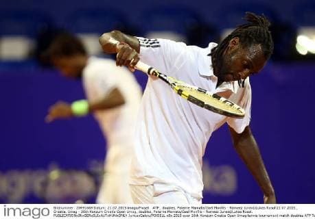 ATP_ doubles, Paterne Mamata Gael Monfils - Rameez Junaid Lukas Rosol 21.07.2015., Croatia, Umag - 26th Konzum Croatia Open Umag, doubles, Paterne Mamata Gael Monfils - Rameez Junaid Lukas Rosol.  JuricaxGaloic PIXSELL
