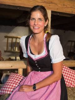 Julia Goerges (GER) im Dirndl bei der Player s Party,privat, Tennis - Gastein Ladies 2015 - WTA Tennis Damen - Europaeischer Hof - Bad Gastein - - Oesterreich - 21 July 2015. Juergen Hasenkopf