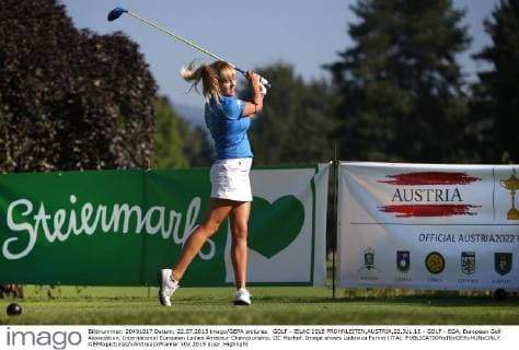 GOLF - IELAC 2015 FROHNLEITEN,AUSTRIA,22.JUL.15 - GOLF - EGA, European Golf Association, International European Ladies Amateur Championship, GC Murhof. Image shows Ludovica Farina (ITA). GEPAxpictures xAndreasxPranter
