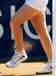 TENNIS - WTA Tennis Damen Nuernberger Gastein Ladies BAD GASTEIN,AUSTRIA,22.JUL.15 - TENNIS - WTA Tour, Nuernberger Gastein Ladies. Image shows the legs of Patricia Mayr-Achleitner (AUT). GEPAxpictures xMatthiasxHauer