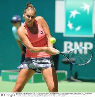 TEB BNP Paribas WTA Tennis Damen ISTANBUL Championships day 2 match between Roberta Vinci (ITA) and Alexandra Panova (RUS) at Garanti Koza Arena in Istanbul on July 22 2015. Match score: Vinci 2 - Panova 0. (7-6) (6-3) Pictured: Alexandra Panova (RUS) 