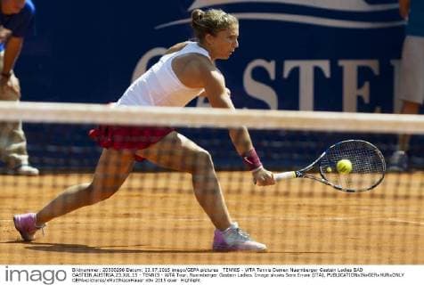 TENNIS - WTA Tennis Damen Nuernberger Gastein Ladies BAD GASTEIN,AUSTRIA,23.JUL.15 - TENNIS - WTA Tour, Nuernberger Gastein Ladies. Image shows Sara Errani (ITA). GEPAxpictures xMatthiasxHauer