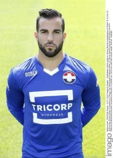 Goalkeeper Kostas Lamprou during the team presentation of Willem II on July 23, 2015 at the Koning Willem II stadium in Tilburg, The Netherlands Photocall Willem II Tilburg Dutch Eredivisie 2015 2016 xVIxxIVx 4125308