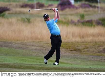 23.07.2015. Sunningdale, Berkshire, England. Seniors Open Golf Tournament, round 1. Miguel Angel Jimenez (ESP) in action xJonxBromleyx  ActionPlus11642764
