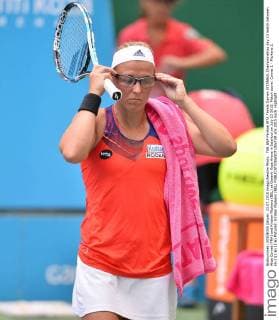 TEB BNP Paribas WTA Tennis Damen ISTANBUL Championships day 23 match between Alize Cornet (FRA) and Kirsten Flipkens (BEL) at Garanti Koza Arena in Istanbul on July 23 2015. Match score: Cornet 1 - Flipkens 2. (6-2)(1-6) (2-6) Pictured: Kirsten Flipkens (BEL) 