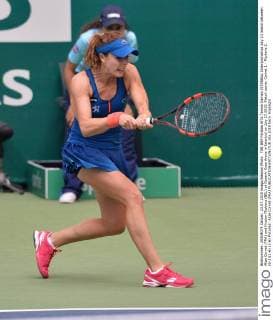 TEB BNP Paribas WTA Tennis Damen ISTANBUL Championships day 23 match between Alize Cornet (FRA) and Kirsten Flipkens (BEL) at Garanti Koza Arena in Istanbul on July 23 2015. Match score: Cornet 1 - Flipkens 2. (6-2)(1-6) (2-6) Pictured: Alize Cornet (FRA) 