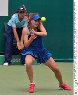 TEB BNP Paribas WTA Tennis Damen ISTANBUL Championships day 23 match between Alize Cornet (FRA) and Kirsten Flipkens (BEL) at Garanti Koza Arena in Istanbul on July 23 2015. Match score: Cornet 1 - Flipkens 2. (6-2)(1-6) (2-6) Pictured: Alize Cornet (FRA) 