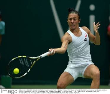 TEB BNP Paribas WTA Tennis Damen ISTANBUL Championships day 3 match between Francesca Schiavone (ITA) and Camila Giorgi (ITA) at Garanti Koza Arena in Istanbul on July 23 2015. Match score: Schiavone 2 - Giorgi 0 (6-4)(7-6) Pictured: Francesca Schiavone (ITA) 