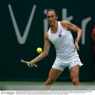 TEB BNP Paribas WTA Tennis Damen ISTANBUL Championships day 3 match between Francesca Schiavone (ITA) and Camila Giorgi (ITA) at Garanti Koza Arena in Istanbul on July 23 2015. Match score: Schiavone 2 - Giorgi 0 (6-4)(7-6) Pictured: Francesca Schiavone (ITA) 