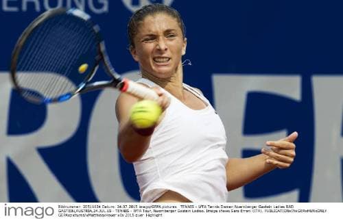 TENNIS - WTA Tennis Damen Nuernberger Gastein Ladies BAD GASTEIN,AUSTRIA,24.JUL.15 - TENNIS - WTA Tour, Nuernberger Gastein Ladies. Image shows Sara Errani (ITA). GEPAxpictures xMatthiasxHauer