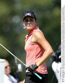 July 24, 2015 - Belmont, Michigan, USA - Lexi Thompson of Coral Springs FL follows her tee shot on the 16th green during the second round of the Meijer LPGA Golf Damen Classic golf tournament at Blythefield Country Club in Belmont, MI, USA Friday, July 24, 2015. Meijer LPGA Classic  - ZUMAn230