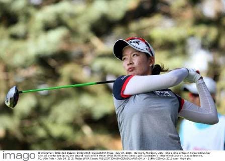 July 24, 2015 - Belmont, Michigan, USA - Chella Choi of South Korea follows her shot off the 9th tee during the second round of the Meijer LPGA Golf Damen Classic golf tournament at Blythefield Country Club in Belmont, MI, USA Friday, July 24, 2015. Meijer LPGA Classic  - ZUMAn230