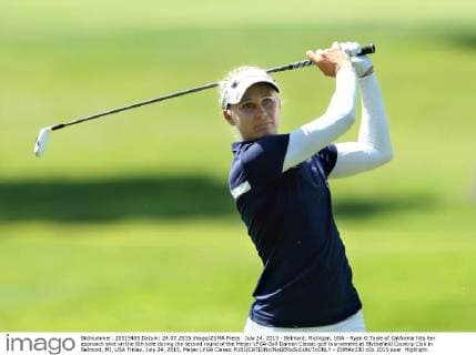 July 24, 2015 - Belmont, Michigan, USA - Ryan O Toole of California hits her approach shot on the 8th hole during the second round of the Meijer LPGA Golf Damen Classic golf tournament at Blythefield Country Club in Belmont, MI, USA Friday, July 24, 2015. Meijer LPGA Classic  - ZUMAn230