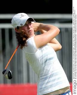July 24, 2015 - Belmont, Michigan, USA - Laetitia Beck of Caesarea, Israel tees off on the 1st hole during the second round of the Meijer LPGA Golf Damen Classic golf tournament at Blythefield Country Club in Belmont, MI, USA Friday, July 24, 2015. Meijer LPGA Classic  - ZUMAn230