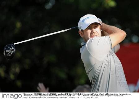 July 24, 2015: Erik Compton, USA, tees off on the 10th hole during the second round of the RBC Canadian Open at Glen Abbey Golf Club in Oakville ON. GOLF: JUL 24 PGA Golf Herren - RBC Canadian Open - Second Round Icon15072426 EDITORIAL USE ONLY