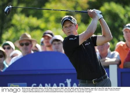 July 24, 2015: Luke Donald, England, tees off on the 17th hole during the second round of the RBC Canadian Open at Glen Abbey Golf Club in Oakville ON. GOLF: JUL 24 PGA Golf Herren - RBC Canadian Open - Second Round Icon15072445 EDITORIAL USE ONLY