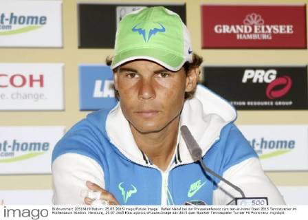 Rafael Nadal bei der Pressekonferenz zum bet-at-home Open 2015 Tennisturnier im Rothenbaum Stadion. Hamburg, 25.07.2015 Foto:xgbrcix xFuturexImage