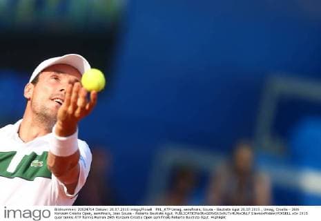 PXL_ATP Umag, semifinals, Sousa - Bautista Agut 25.07.2015., Umag, Croatia - 26th Konzum Croatia Open, semifinals, Joao Sousa - Roberto Bautista Agut.  SlavkoxMidzor PIXSELL