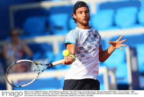 PXL_ATP Umag, semifinals, Sousa - Bautista Agut 25.07.2015., Umag, Croatia - 26th Konzum Croatia Open, semifinals, Joao Sousa - Roberto Bautista Agut.  SlavkoxMidzor PIXSELL